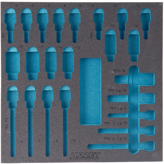 Hazet 163-119L Empty 2-Component Soft Foam Insert