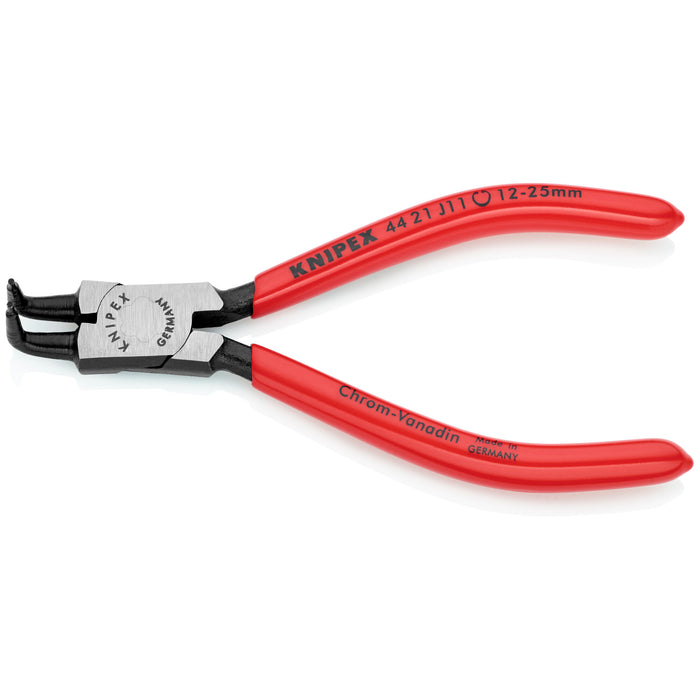 Knipex 44 21 J11 5 1/8" Internal 90° Angled Snap Ring Pliers-Forged Tips