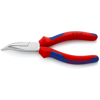 Knipex 25 25 160 6 1/4" Long Nose 45° Angled Pliers with Cutter