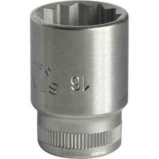 Stahlwille 02010016 45 3/8" 12-pt Socket, 16 mm