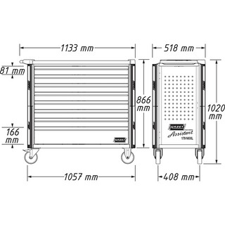 Hazet 179NXXL-8 Tool Trolley Assistent