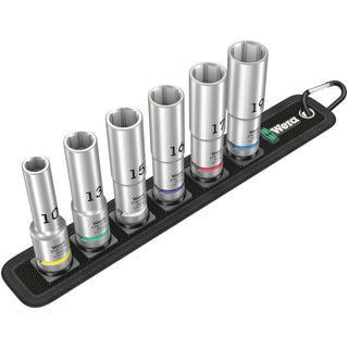 Wera Belt C Deep 1 socket set, 1/2" drive, 6 pieces