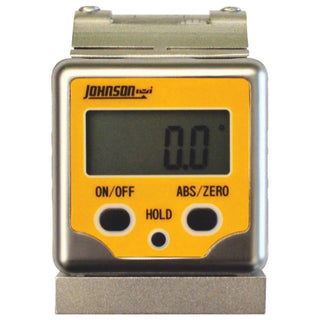 Johnson 1886-0400 Professional Magnetic Digital Angle Locator with V-Groove and Level Vial