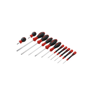 Wiha Tools 30282 Screwdriver Set - PicoFinish Precision, SoftFinish Standard and Stubby, 12 Pc.