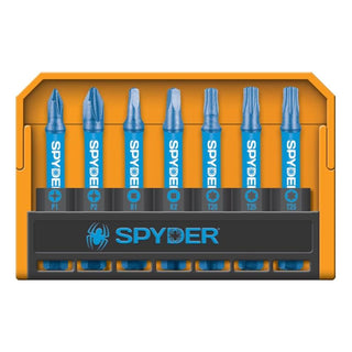 Spyder 19027 Hex/Phillips/Square/TORX® 1/4 in x 1 in Impact Bit Set 8 Piece