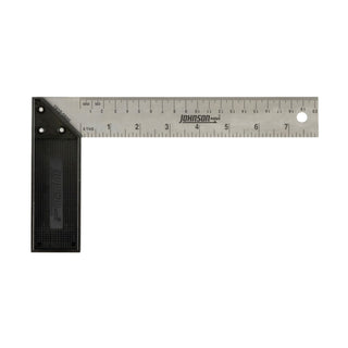 Johnson 1910-0800 8" Inch/Metric Structo-Cast Try & Mitre Square