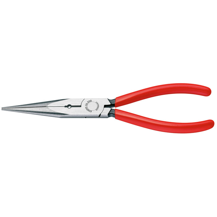 Knipex 26 11 200 SBAS1 8" Long Nose Pliers with Cutter and 12 AWG Stripping Hole