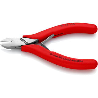 Knipex 77 11 115 4 1/2" Electronics Diagonal Cutters