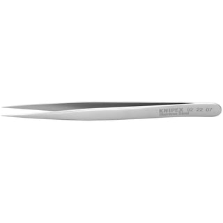 Knipex 92 22 07 5" Stainless Steel Gripping Tweezers-Needle Point Tips