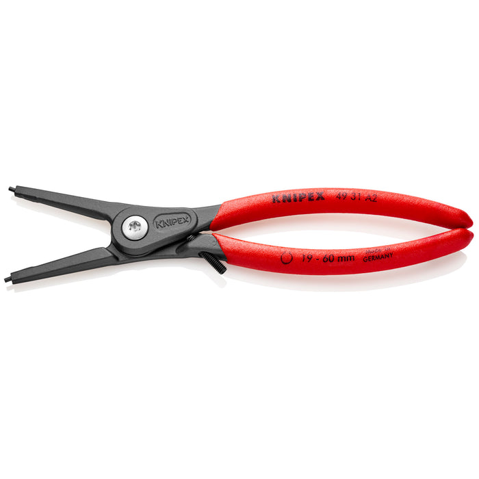 Knipex 49 31 A2 7 1/4" External Precision Snap Ring Pliers-Limiter