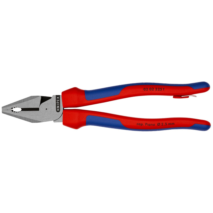 Knipex 02 02 225 T BKA 9" High Leverage Combination Pliers-Tethered Attachment