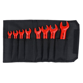 Wiha Tools 20192 Insulated Open End Wrench SAE Pouch Set, 8 Piece