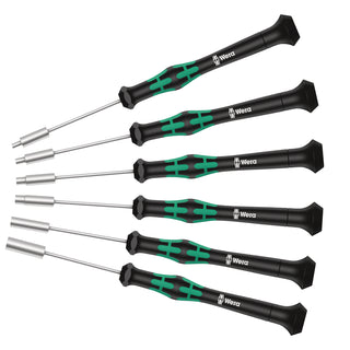 Wera 2069/6 Screwdriver set and rack for electronic applications, 6 pieces