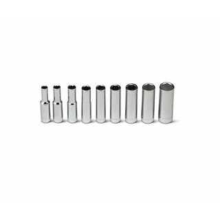 Wright Tool 208 9 Piece 1/4" Drive 6 Point Deep SAE Socket Set