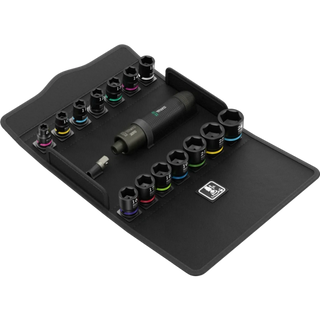 Wera 2090/16 IMPAKTOR IMPACT SCREWDRIVER SET 1, METRIC, 3/8", 16 PIECES