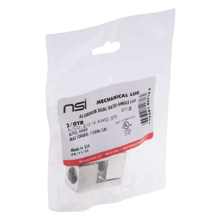 NSI 2/0T Dual Rated Lug 2/0-14