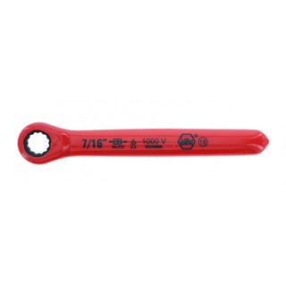 Wiha Tools 21327 Insulated Ratchet Wrench 7/16 Inch