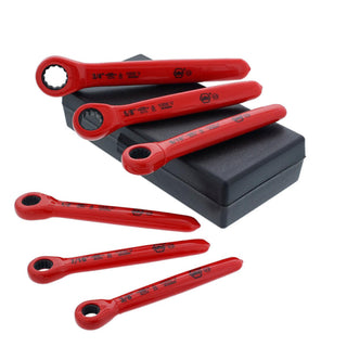 Wiha Tools Tools 21391 6-Piece Insulated Inch Ratchet Wrench Set