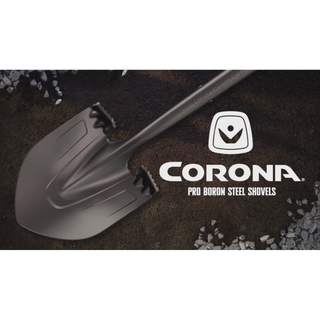Corona SS16000 Boron Steel 14-Gauge Square Point Shovel, Hardwood Handle