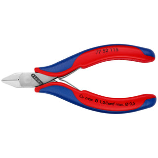 Knipex 77 52 115 4 1/2" Electronics Diagonal Cutters