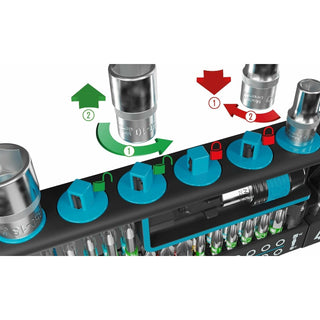 Hazet 2300SH-1 SmartHolder 1/4" Socket & Bit Set, 39 Pc.