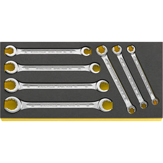 Stahlwille 96838758 Double Opend Ring Wrench Set