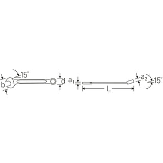Stahlwille 40084646 13 Combination Spanner, 46 mm
