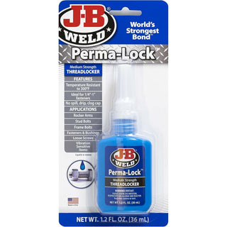 J-B Weld 24250 Perma-Lock Blue Threadlocker, 50 mL