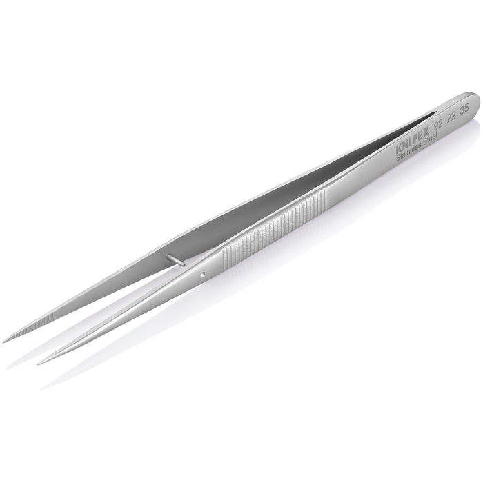 Knipex 92 22 35 6" Stainless Steel Gripping Tweezers-Pointed Tips