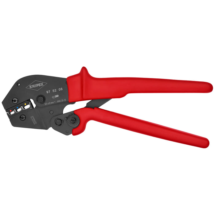 Knipex 97 52 06 9 3/4" Crimping Pliers For Insulated Terminals, Plug Connectors and Butt Connectors