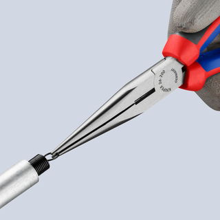 Knipex 26 12 200 SBA KnipeXtend Long Nose Pliers with Cutter, 8"