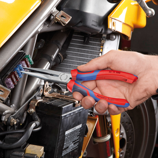 Knipex 26 12 200 SBA KnipeXtend Long Nose Pliers with Cutter, 8"