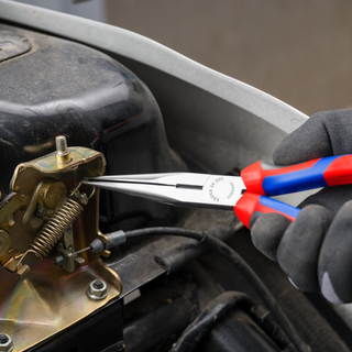 Knipex 26 12 200 KnipeXtend Long Nose Pliers with Cutter, 8"