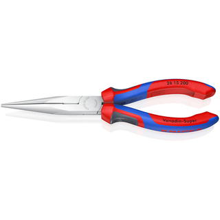 Knipex 26 15 200 KnipeXtend Long Nose Pliers with Cutter, 8"