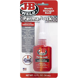 J-B Weld 27136 Perma-Lock Red Threadlocker, 36 mL