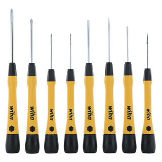 Wiha Tools 27396 8 Piece ESD Safe Picofinish Precision Screwdriver Set in Pouch