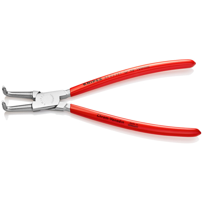 Knipex 44 23 J31 8 1/4" Internal 90° Angled Snap Ring Pliers-Forged Tips