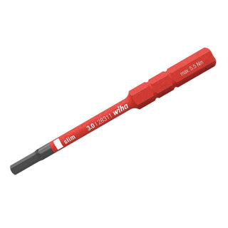 Wiha Tools 28333 2mm x 75mm Insulated Slim Hex Torque Screwdriver Blade