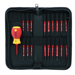 Wiha Tools 28396 Insulated Stubby Holder SlimLine Blade 20 Piece Set