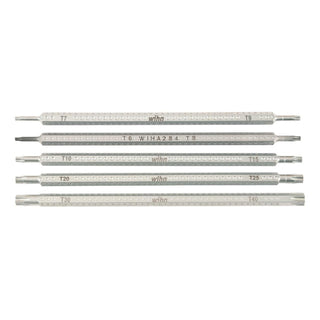 Wiha Tools 28485 5 Piece Drive-Loc VI Torx Blade Set