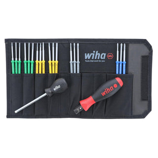 Wiha Tools 28600 TorqueControl 10 - 50 Inch/lbs Slotted/Phillips/TORX®/Hex Blade Set, 20 Pc.