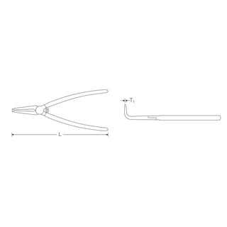Stahlwille 65464141 Circlip pliers for external circlips