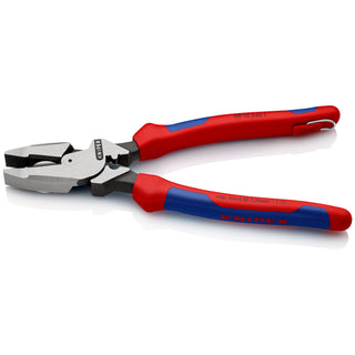 Knipex 09 12 240 T BKA 9 1/2" High Leverage Lineman's Pliers New England with Tape Puller & Crimper-Tethered Attachment