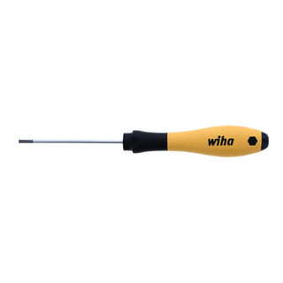 Wiha Tools 30240 ESD SoftFinish Slotted Screwdriver, 2.5 mm x 75 mm