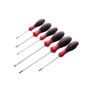 Wiha Tools 30291 6 Piece SoftFinish Slotted, Phillips and Square Screwdriver Set