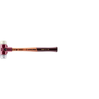 Halder 3089.030 Simplex Mallet with Nylon and Aluminum Inserts  Cast Iron Housing and Wood Handle