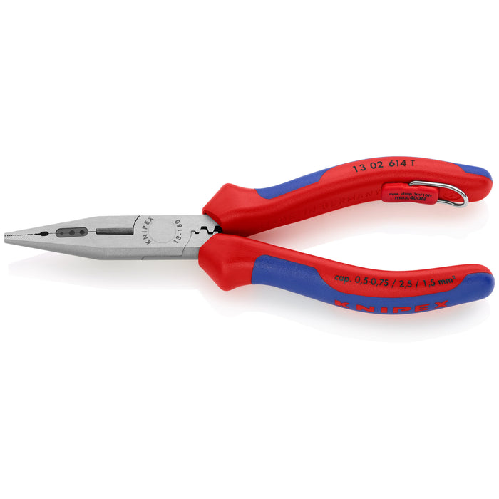 Knipex 13 02 614 T BKA 6 1/4" 4-in-1 Electricians' Pliers 10-14 AWG-Tethered Attachment