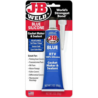 J-B Weld 31316 Blue Silicone Gasket Maker & Sealant, 3 oz.