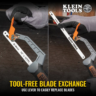 Klein Tools 31432FC Finish-Cut Mini Hacksaw