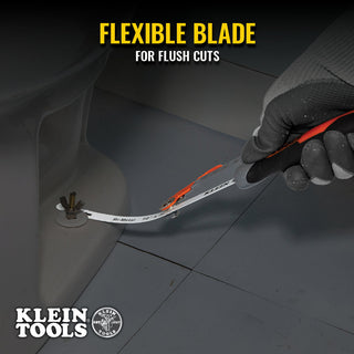 Klein Tools 31432FC Finish-Cut Mini Hacksaw